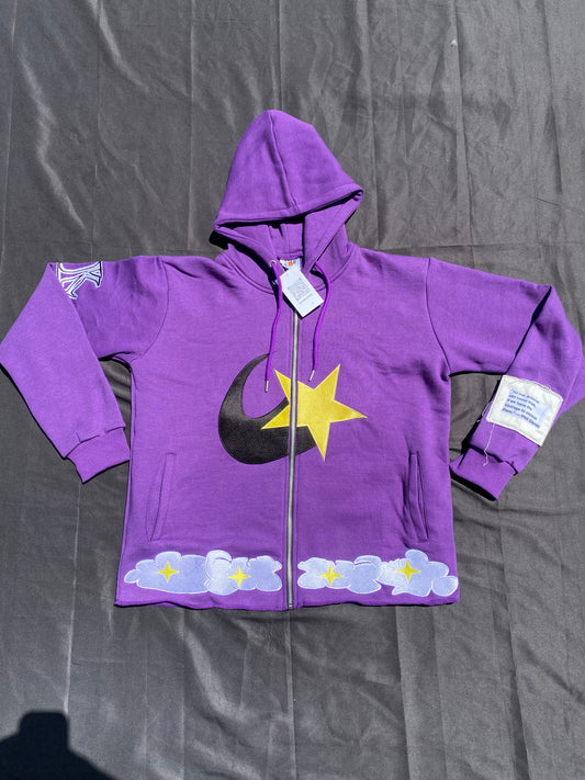 STAR KID “SK” Purple Zip Up